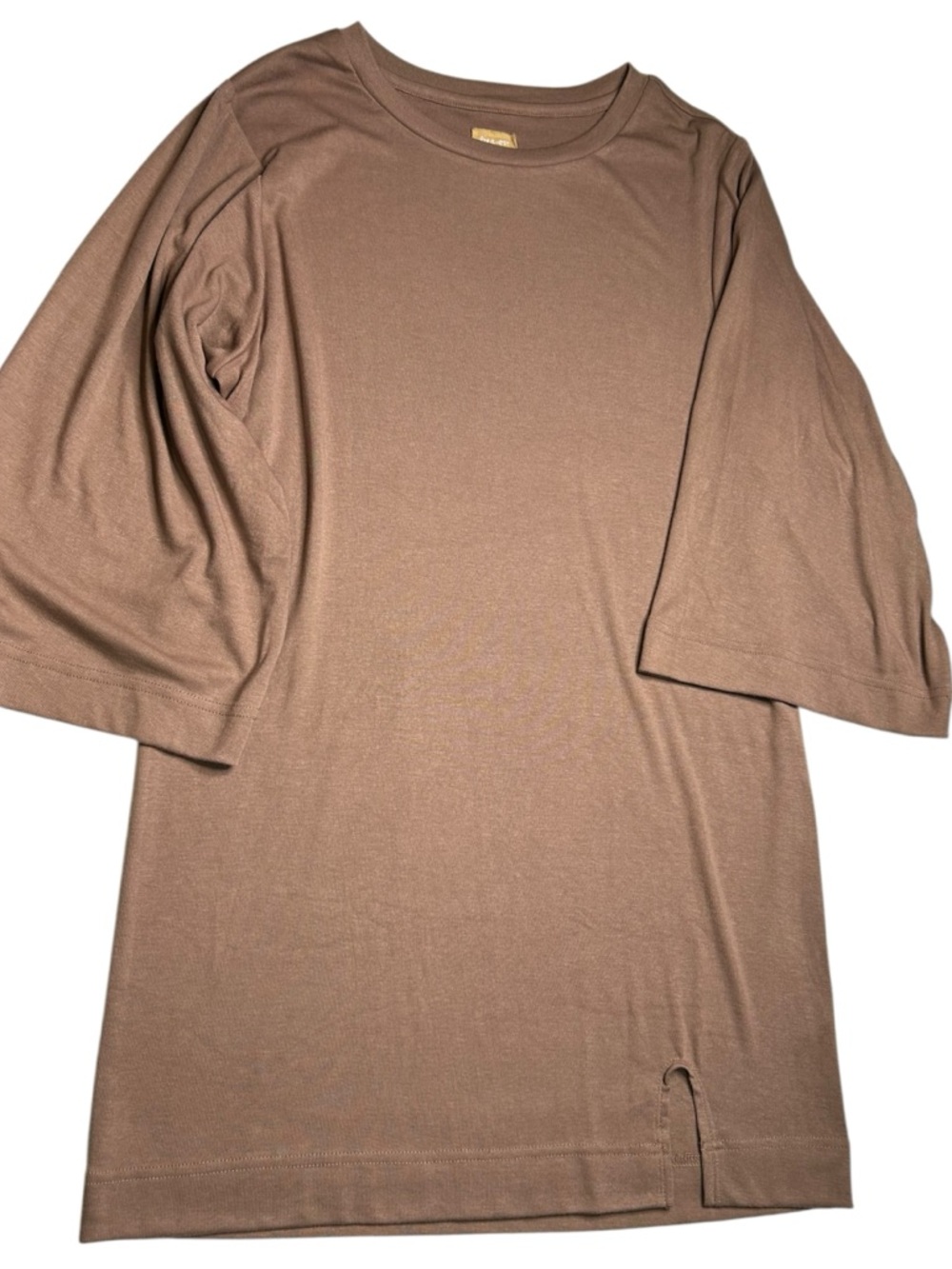 Free People Free-Est Good Feels Tee Mini Dress Brown NWT Small - Picture 6 of 14